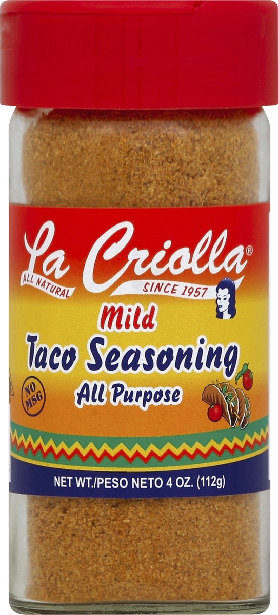 slide 1 of 2, La Criolla Taco Seasoning 4 oz, 4 oz