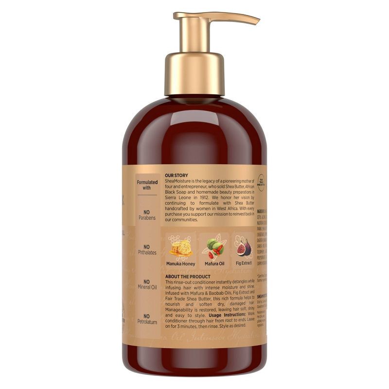 slide 2 of 8, SheaMoisture Manuka Honey & Mafura Hair Oil Intensive Hydration Conditioner - 13 fl oz, 13 fl oz