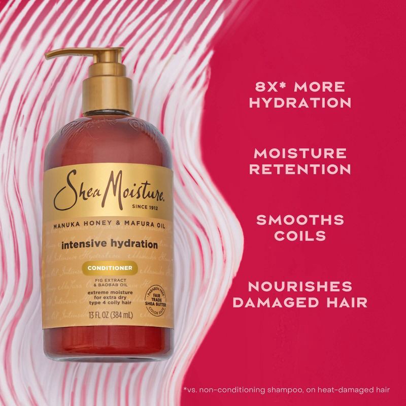 slide 5 of 8, SheaMoisture Manuka Honey & Mafura Hair Oil Intensive Hydration Conditioner - 13 fl oz, 13 fl oz