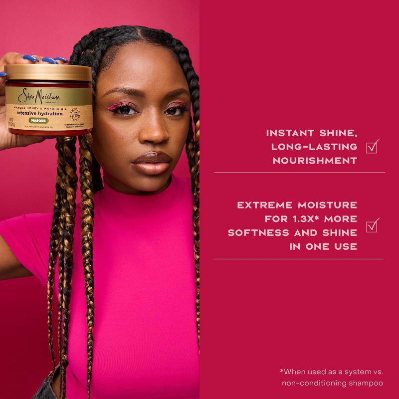 slide 7 of 8, SheaMoisture Manuka Honey & Mafura Hair Oil Intensive Hydration Conditioner - 13 fl oz, 13 fl oz