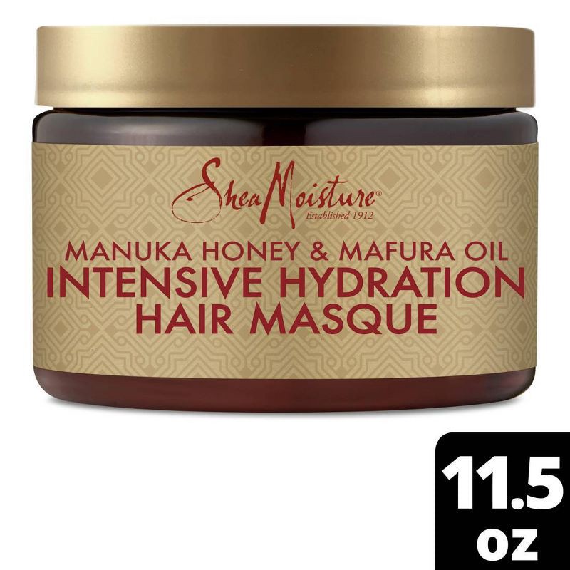 slide 1 of 10, SheaMoisture Manuka Honey & Mafura Oil Intensive Hydration Hair Masque - 11.5 fl oz, 11.5 fl oz