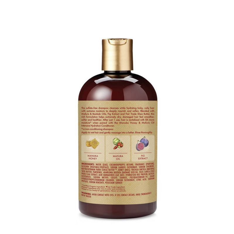 slide 3 of 10, SheaMoisture Manuka Honey & Mafura Hair Oil Intensive Hydration Shampoo - 13 fl oz, 13 fl oz