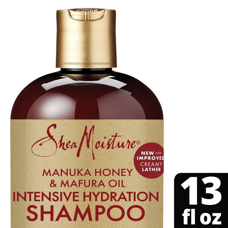 slide 1 of 10, SheaMoisture Manuka Honey & Mafura Oil Intensive Hydration Shampoo - 13 fl oz, 13 fl oz