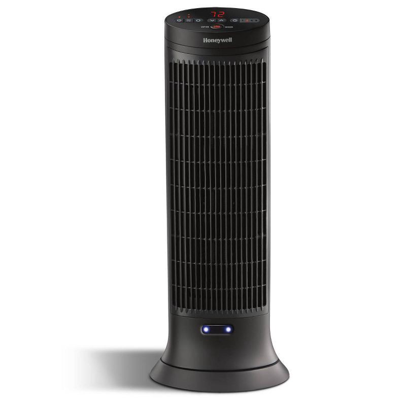 slide 1 of 9, Honeywell Digital Ceramic Tower Heater with Motion Sensor Black, 1 ct