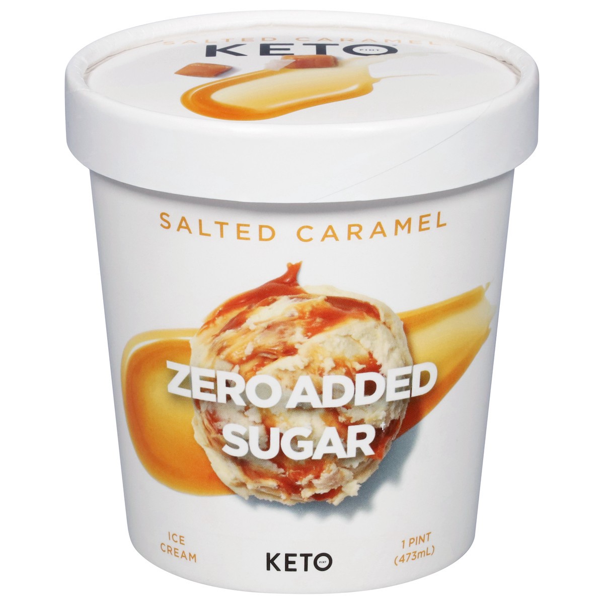 slide 1 of 9, Keto Pint Salted Caramel Ice Cream 1 pt, 1 pint