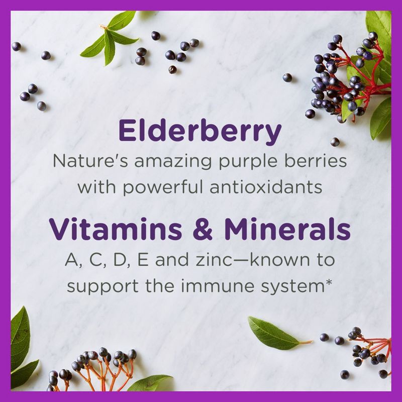 slide 3 of 11, Zarbee's Kid's Daily Immune Support Gummies with Real Elderberry - Natural Berry Flavor - 42ct, 42 ct