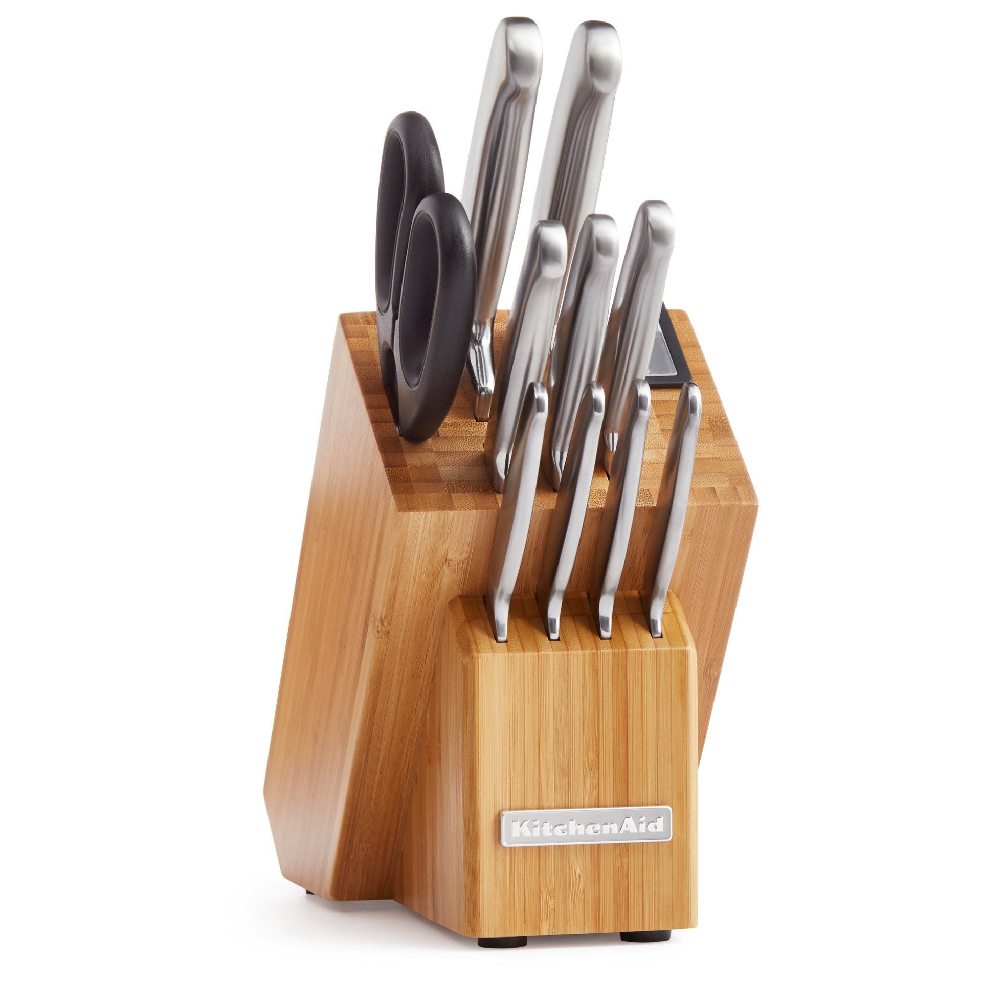 slide 1 of 3, KitchenAid Forged Brushed Stainless Steel Cutlery Set, 12 ct