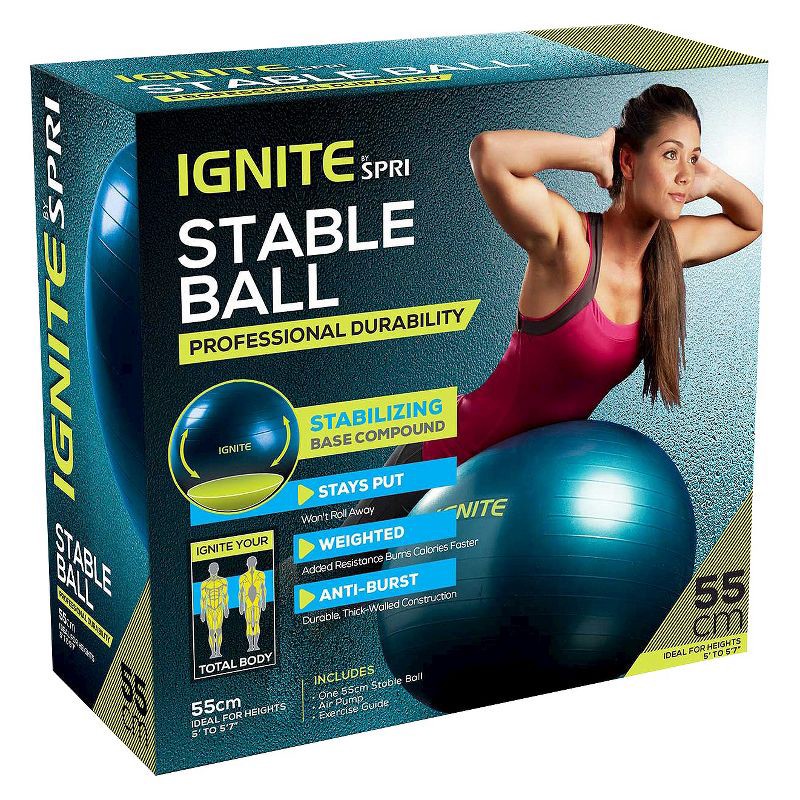 slide 2 of 3, Ignite by SPRI 55cm Stable Ball, 1 ct