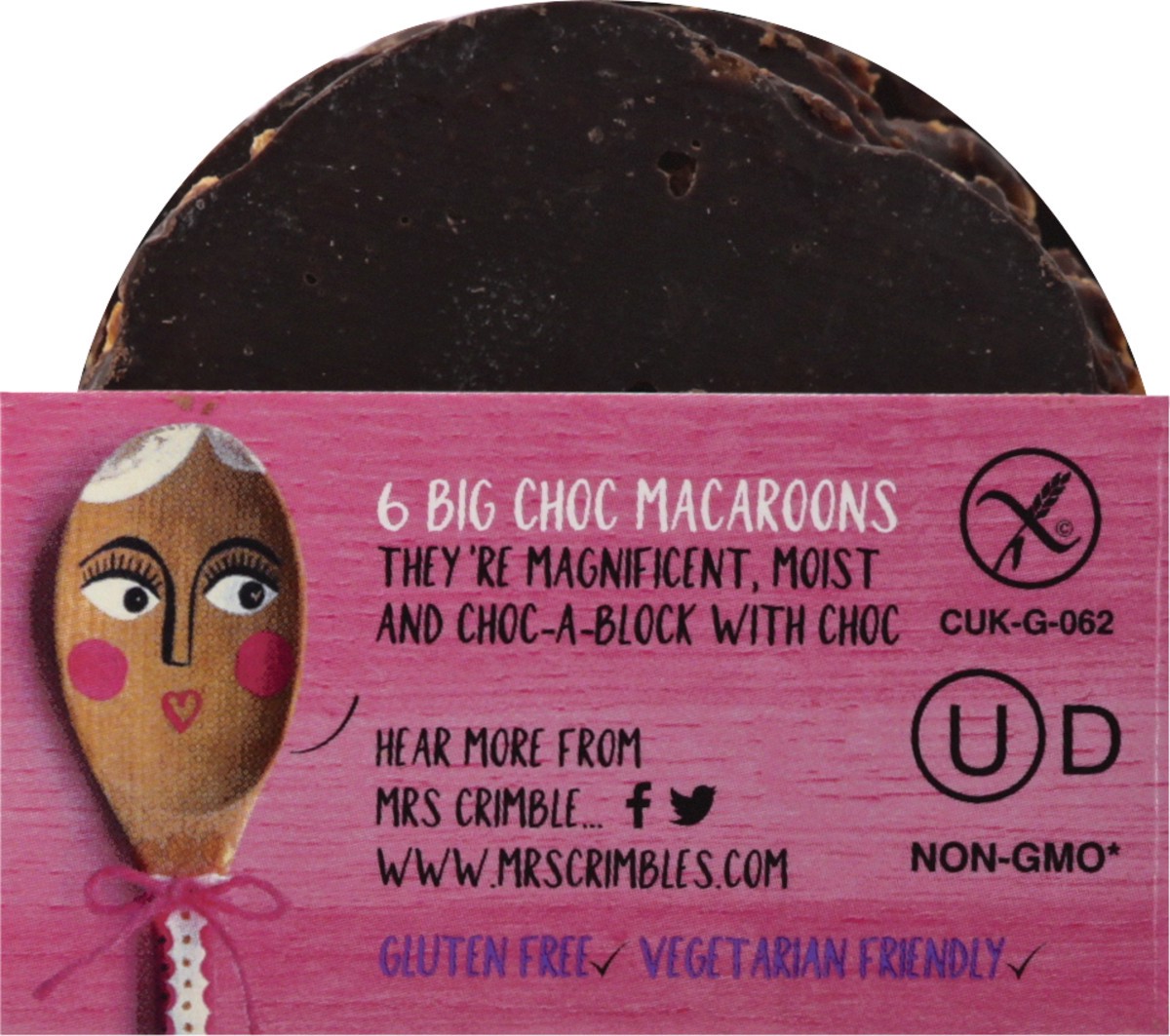 slide 5 of 9, Mrs. Crimble's Big Choc Macaroons 6 ea, 6 ct