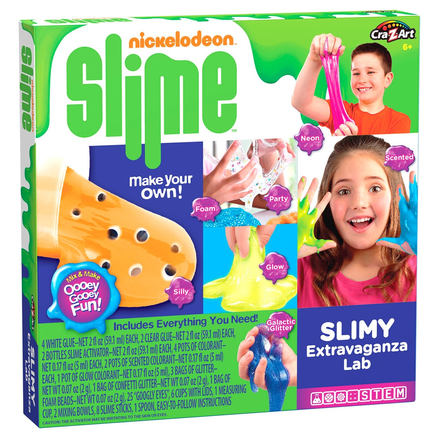 slide 1 of 8, Cra-Z-Art Nickelodeon Slime Extravaganza Lab, 1 ct