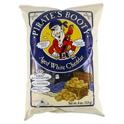 Pirate's Booty Aged White Cheddar Rice & Corn Puffs 4 oz