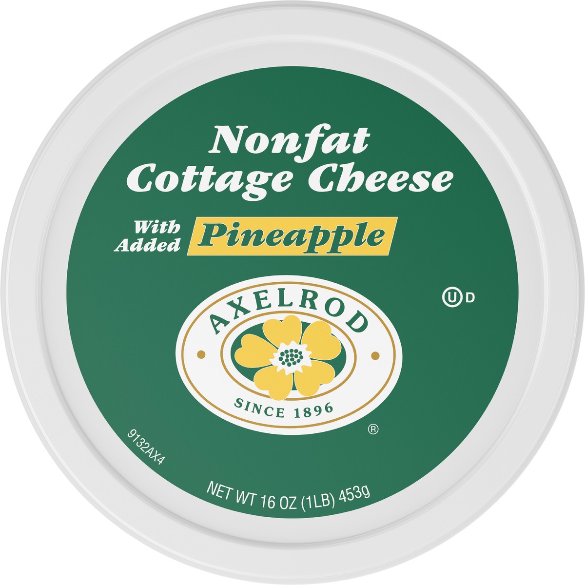 slide 2 of 9, Axelrod Nonfat Cottage Cheese with Pineapple, 16 oz, 16 oz