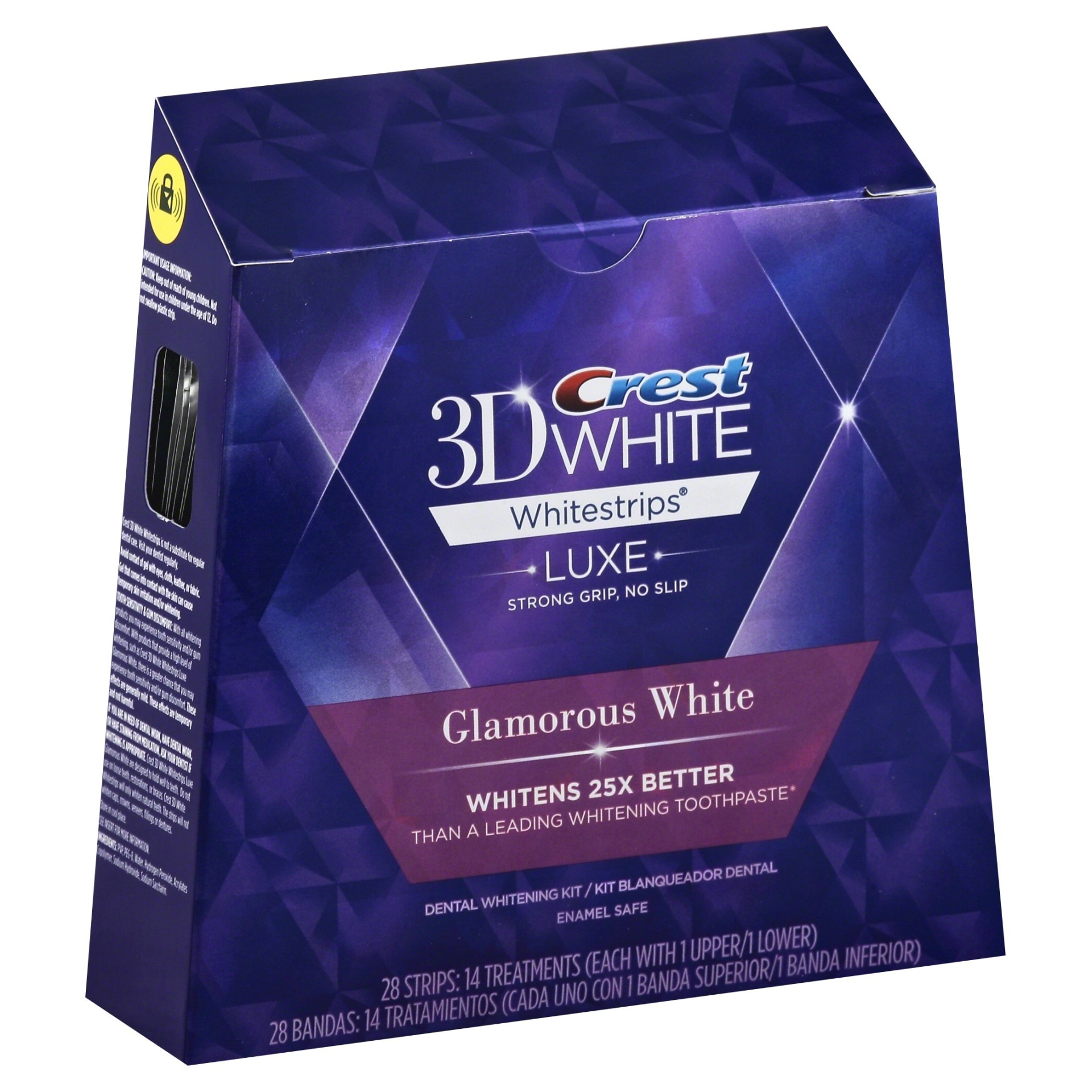 slide 1 of 2, Crest 3D Whitestrips Glamorous White Dental Whitening Kit, 28 ct