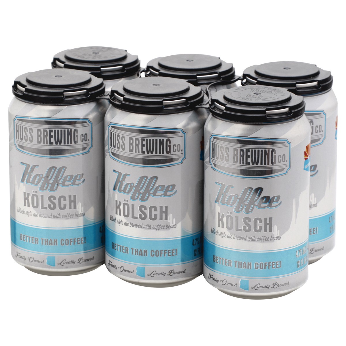 slide 8 of 8, Huss Brewing Co. Koffee Kolsh Blonde Coffee Ale 6 ea-12 fl oz Cans, 6 ct; 12 fl oz