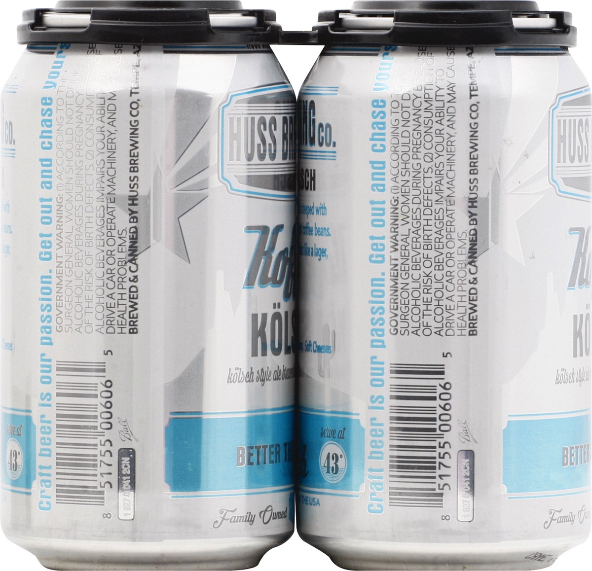 slide 2 of 8, Huss Brewing Co. Koffee Kolsh Blonde Coffee Ale 6 ea-12 fl oz Cans, 6 ct; 12 fl oz