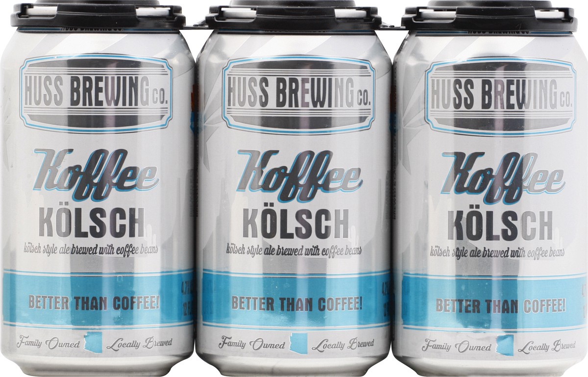 slide 3 of 8, Huss Brewing Co. Koffee Kolsh Blonde Coffee Ale 6 ea-12 fl oz Cans, 6 ct; 12 fl oz