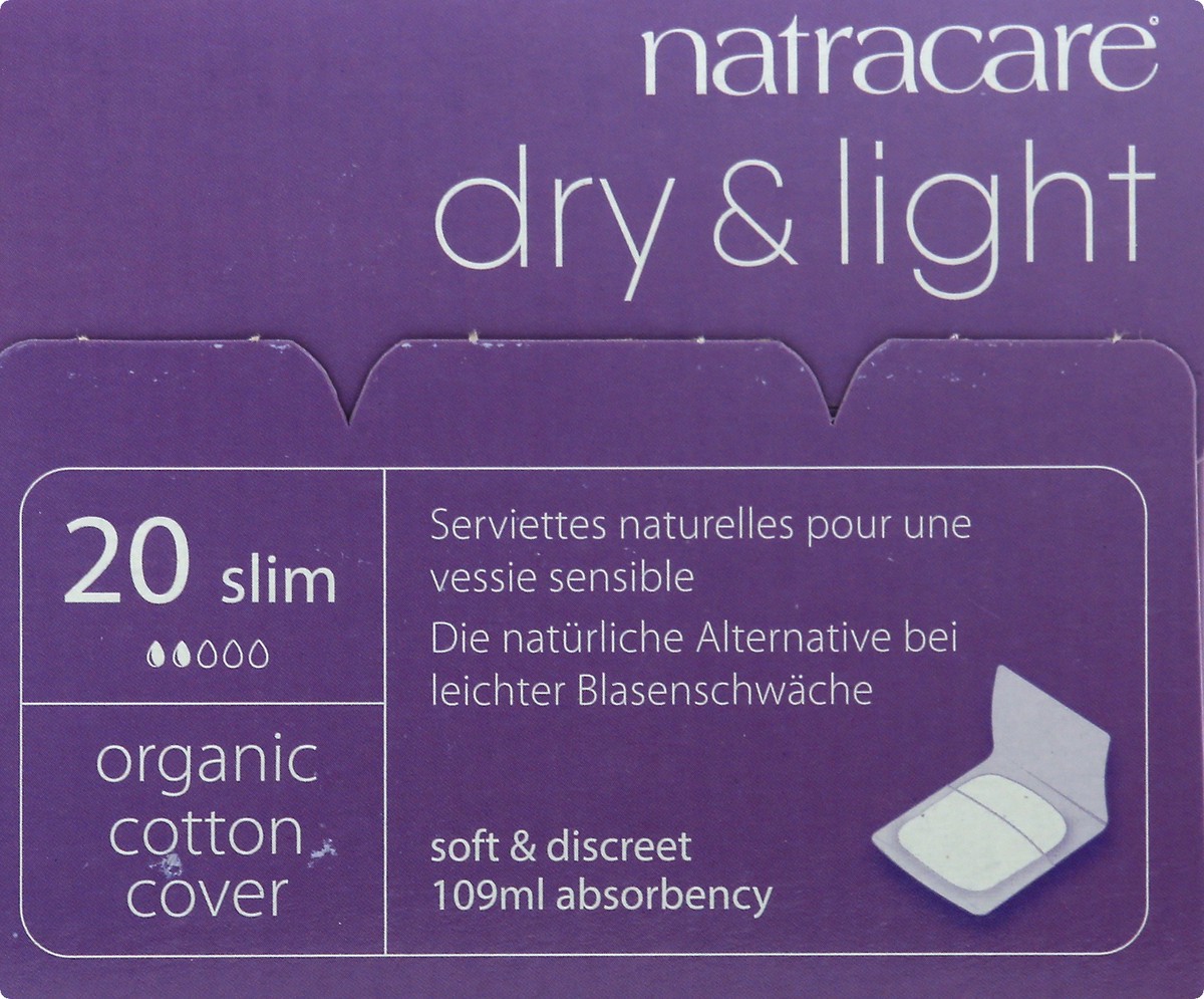 slide 7 of 9, Natracare Organic Cotton Dry And Light Natural Incontinence Pads, 20 ct