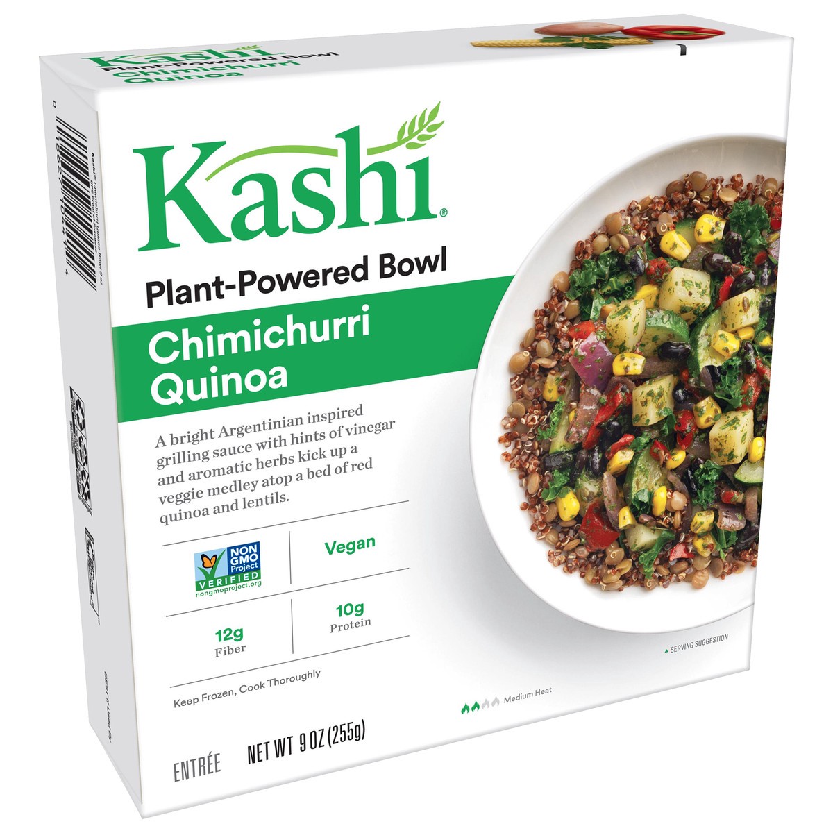 slide 3 of 11, Kashi Plant-Based Protein Bowl, Chimichurri Quinoa, 9 oz, Frozen, 9 oz