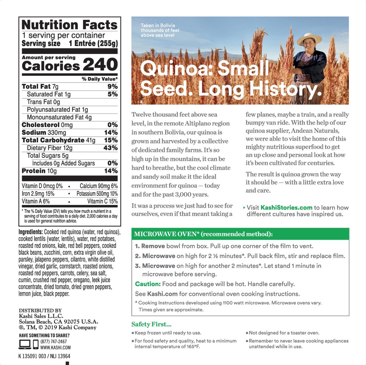 slide 6 of 11, Kashi Plant-Based Protein Bowl, Chimichurri Quinoa, 9 oz, Frozen, 9 oz