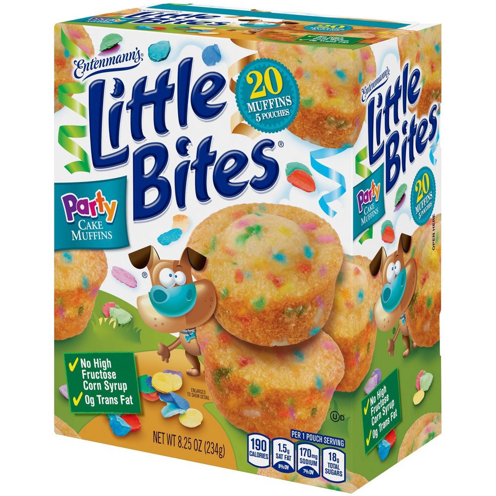 Entenmann's Little Bites Party Cake Mini Muffin Pouches 8.25 oz | Shipt