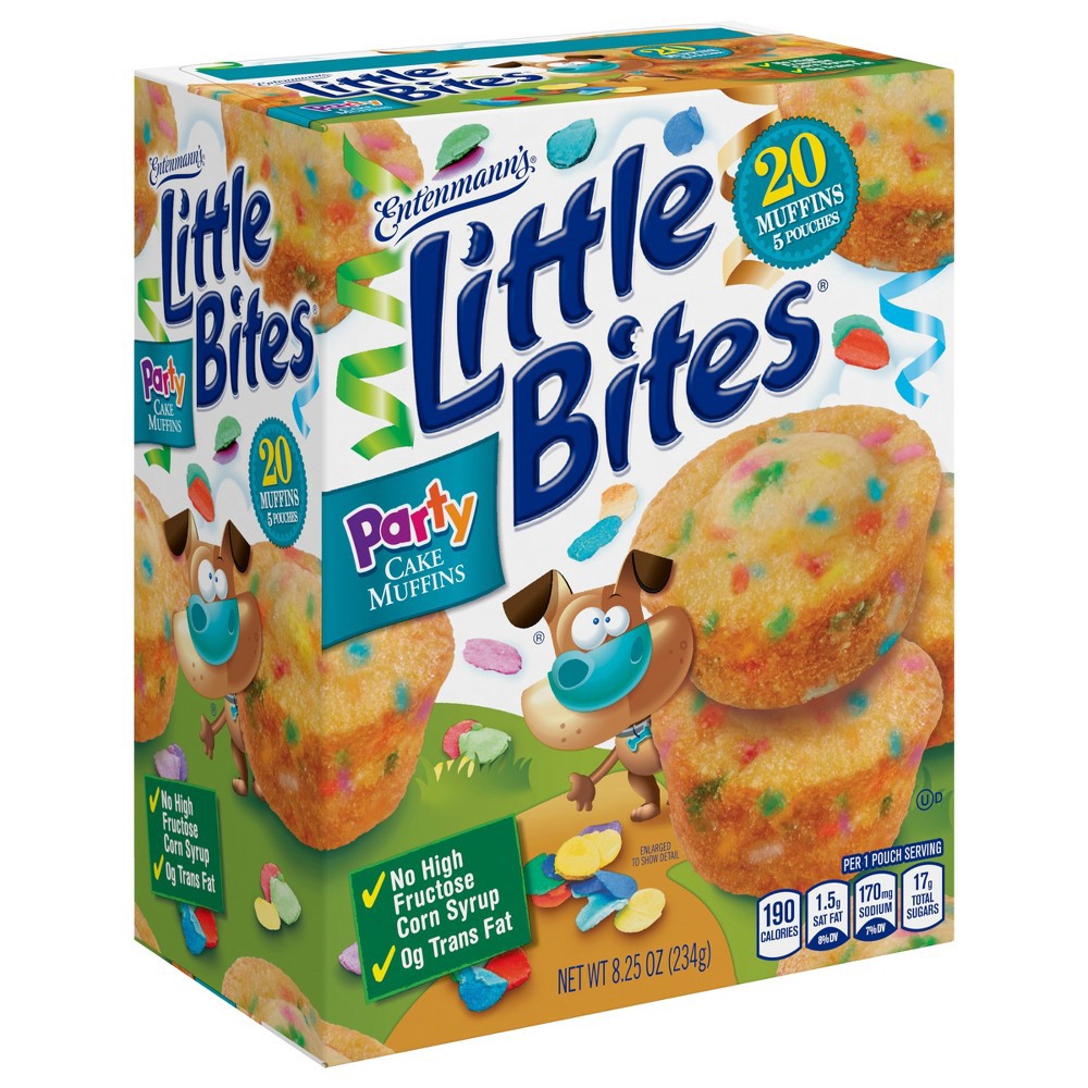 Entenmann's Little Bites Party Cake Mini Muffin Pouches 8.25 oz | Shipt