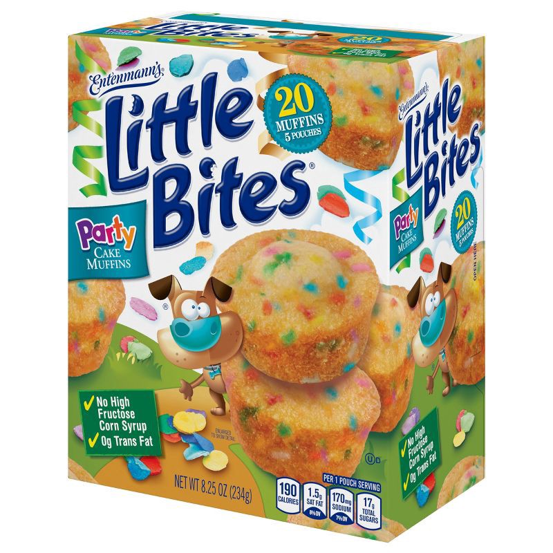 slide 9 of 10, Entenmann's Little Bites Party Cake Muffins - 8.25oz/5ct, 8.25 oz, 5 ct