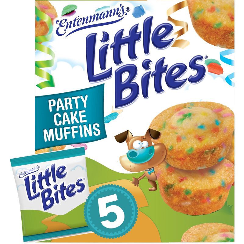 slide 1 of 10, Entenmann's Little Bites Party Cake Muffins - 8.25oz, 8.25 oz