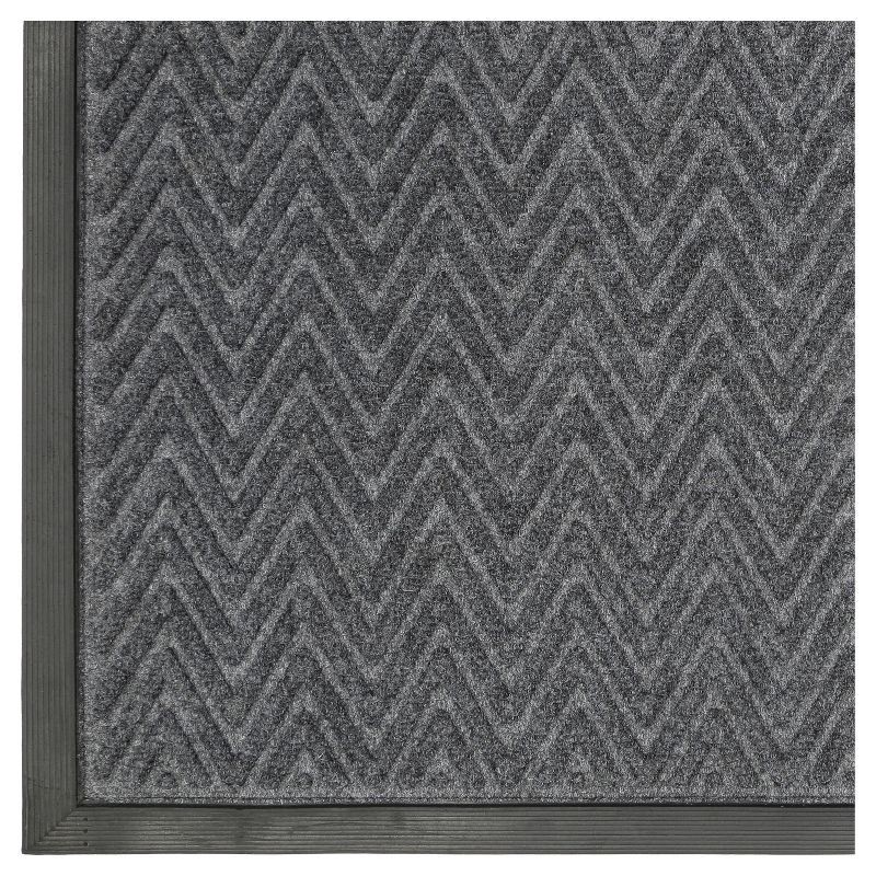 slide 3 of 5, 3'X5' Gateway Utility Doormat Charcoal - Mohawk: Indoor Outdoor Low Pile Geometric Floor Mat, Rubber Backing, 1 ct