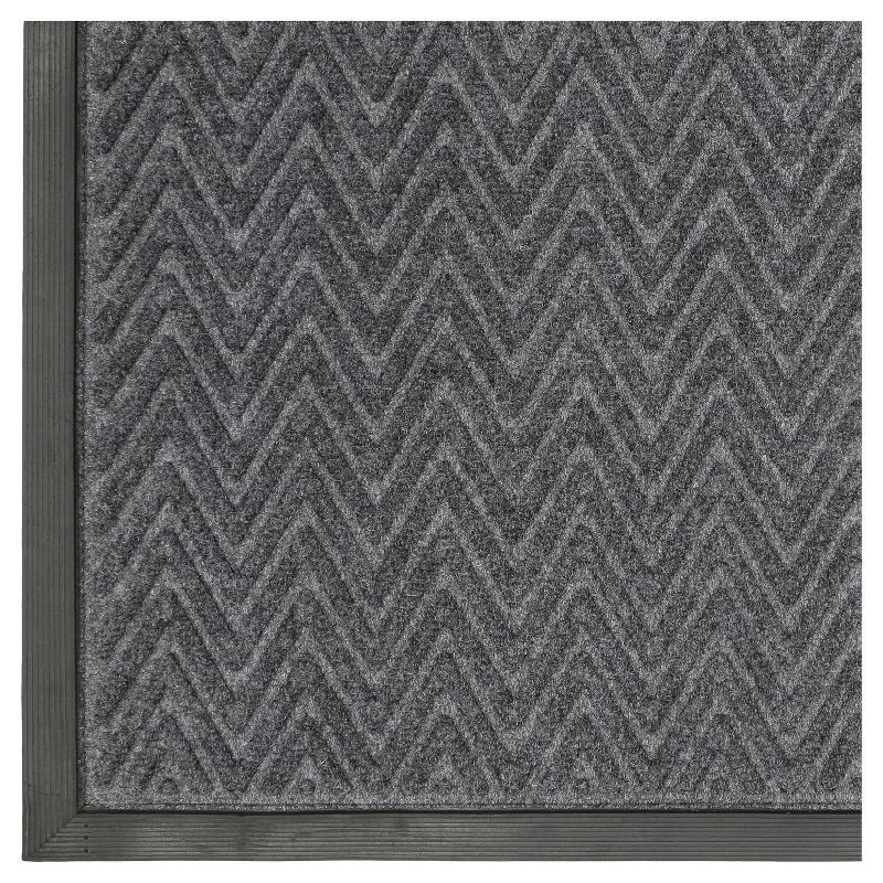 slide 3 of 5, 3'X5' Gateway Utility Doormat Charcoal - Mohawk: Indoor Outdoor Low Pile Geometric Floor Mat, Rubber Backing, 1 ct