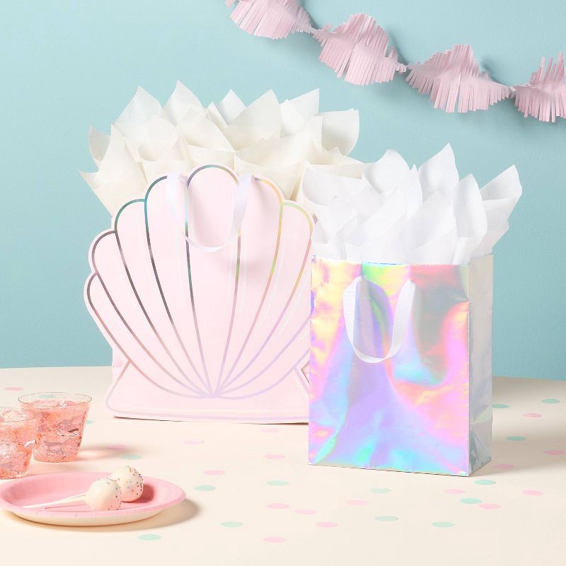 slide 2 of 3, 8ct Tissue Paper White - Spritz™: Gift Packaging Accessories for All Occasions, Solid Pattern, 16.5" x 24", 8 ct