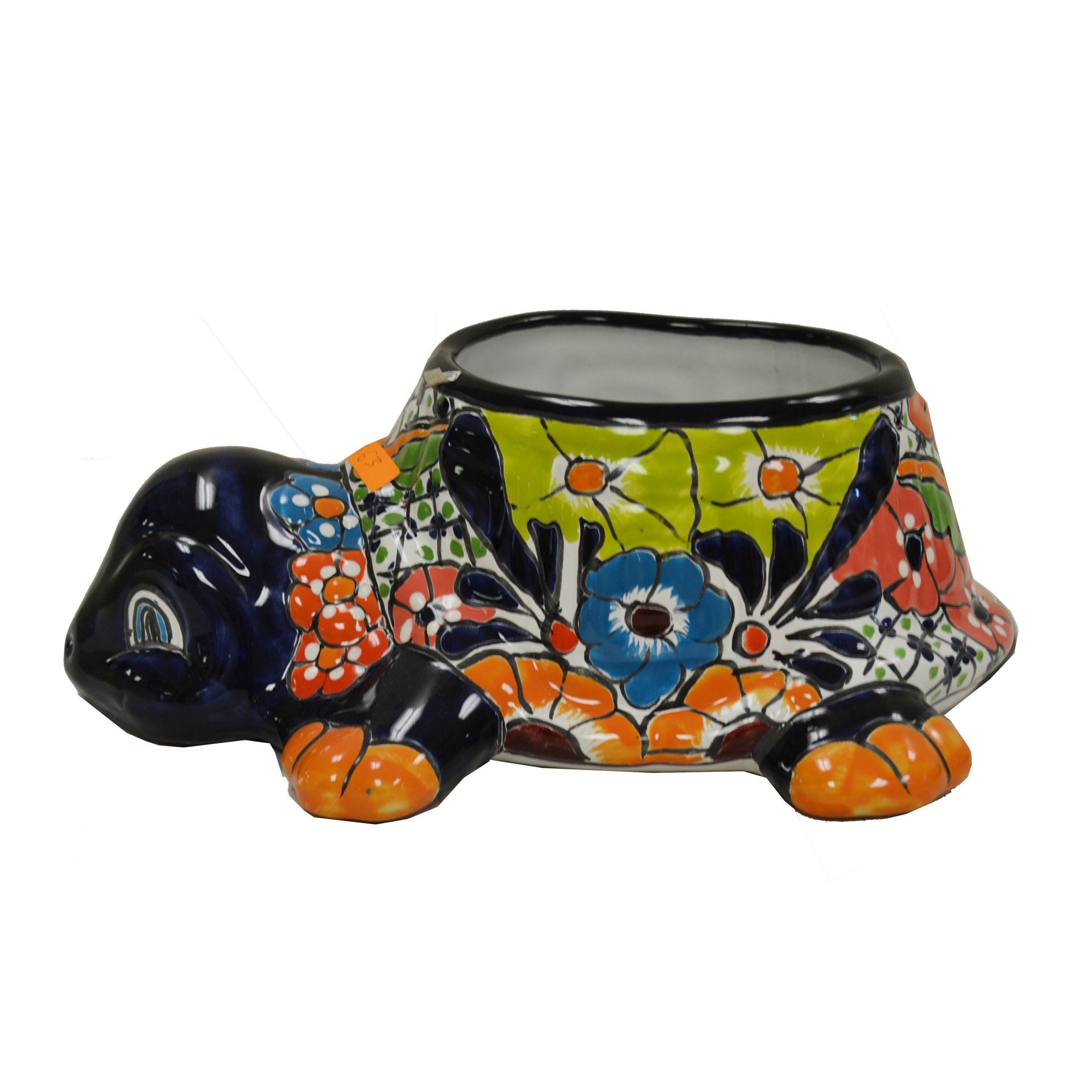 slide 1 of 1, Blue Orange Pottery Talavera Turtle Ap-2, 1 ct