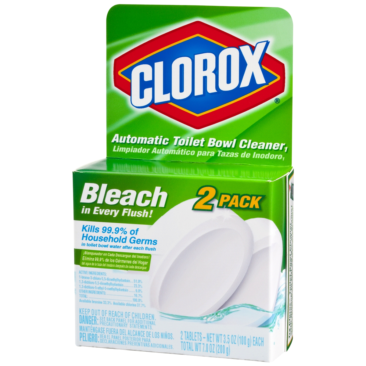 slide 5 of 5, Clorox Ultra Clean Toilet Tablets Bleach – 2 Count, 3.5 Ounces Each (Package May Vary), 2 ct