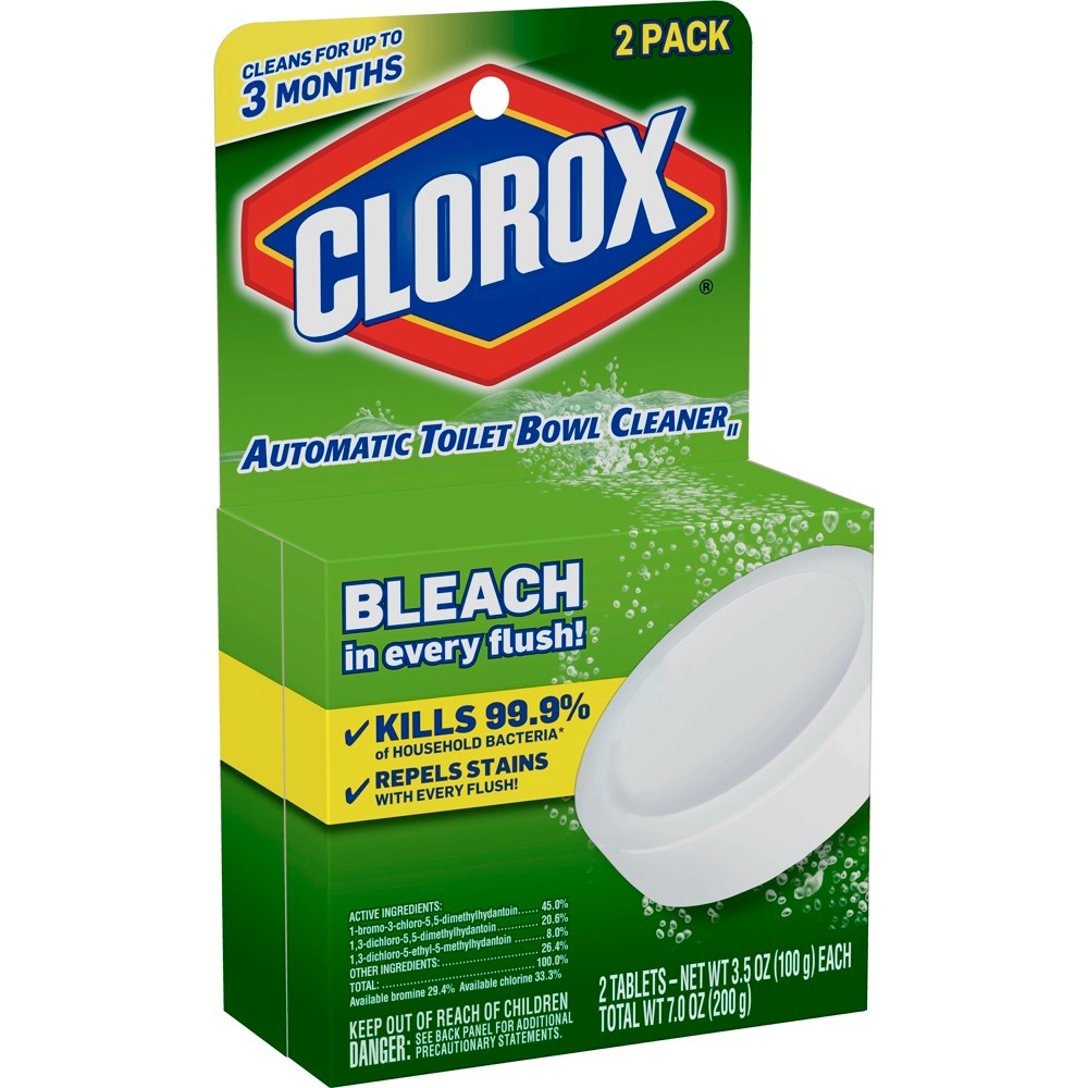 slide 3 of 5, Clorox Ultra Clean Toilet Tablets Bleach – 2 Count, 3.5 Ounces Each (Package May Vary), 2 ct