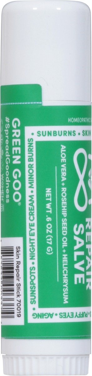slide 6 of 10, Green Goo Aloe Vera + Rosehip Seed Oil + Helichrysum Skin Repair Salve 0.6 oz, 0.6 oz