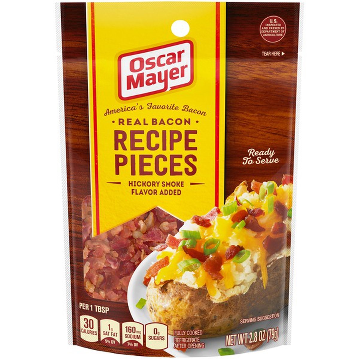 slide 1 of 1, Oscar Mayer Real Bacon Recipe, 2.8 oz