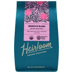 Heirloom Coffee Roasters Medium-Dark Roast Bedrock Blend Coffee 12 oz