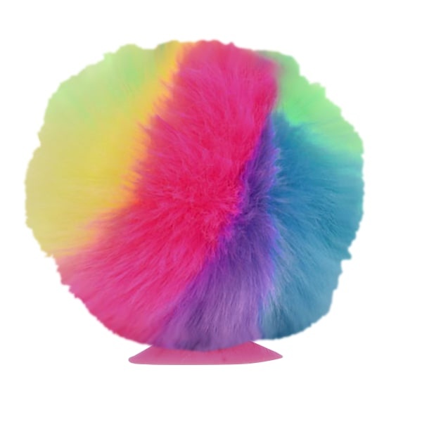 slide 1 of 1, Digital Energy Pom-Pom Phone Stand, Rainbow, 1 ct