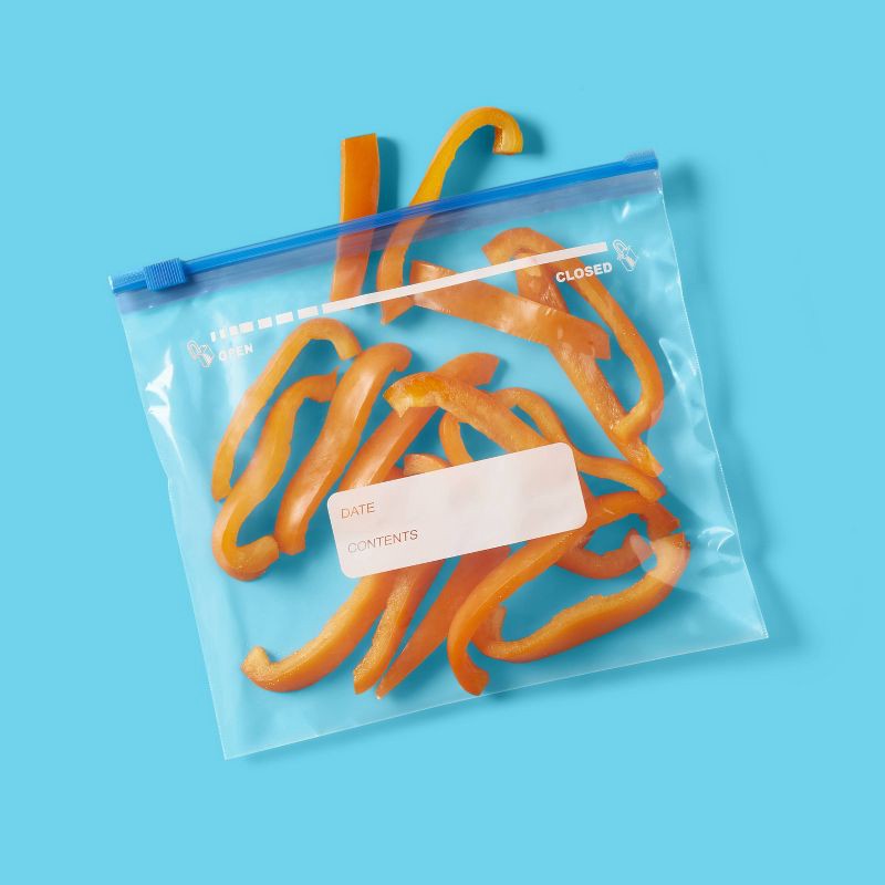 slide 2 of 4, Slider Quart Freezer Bags - 40ct - up&up™, 40 ct