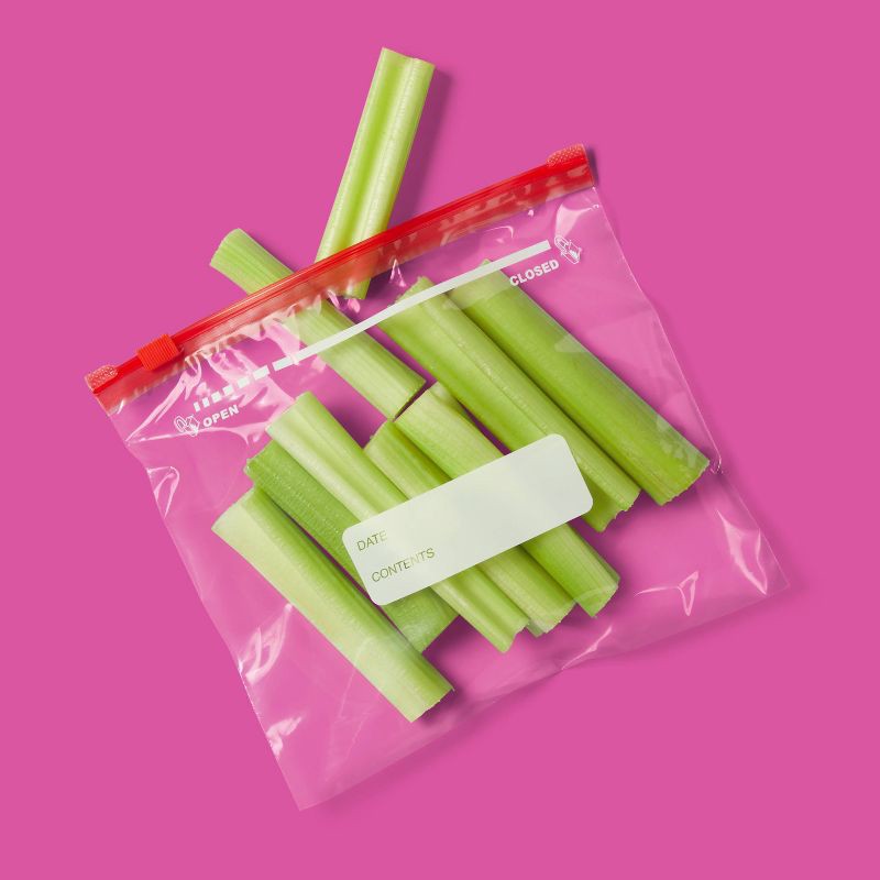 slide 2 of 4, Quart Slider Storage Bag - 76ct - up&up™, 76 ct