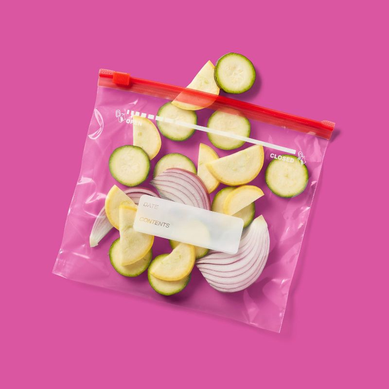 slide 2 of 4, Quart Slider Storage Bags - 50ct - up&up™, 50 ct