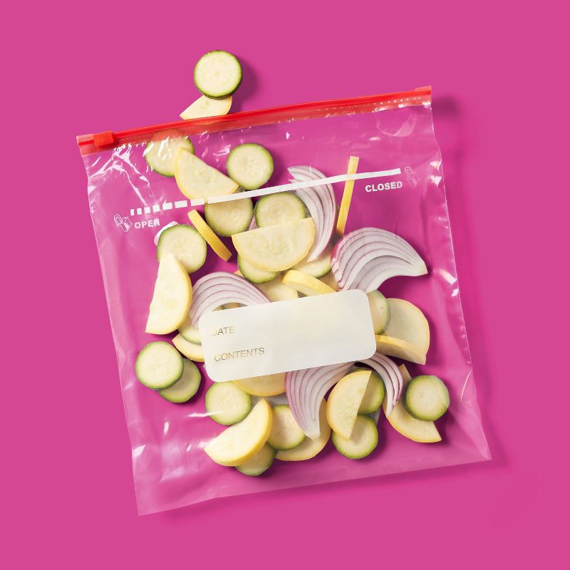 slide 2 of 4, Gallon Slider Storage Bags - 15ct - up&up™, 15 ct