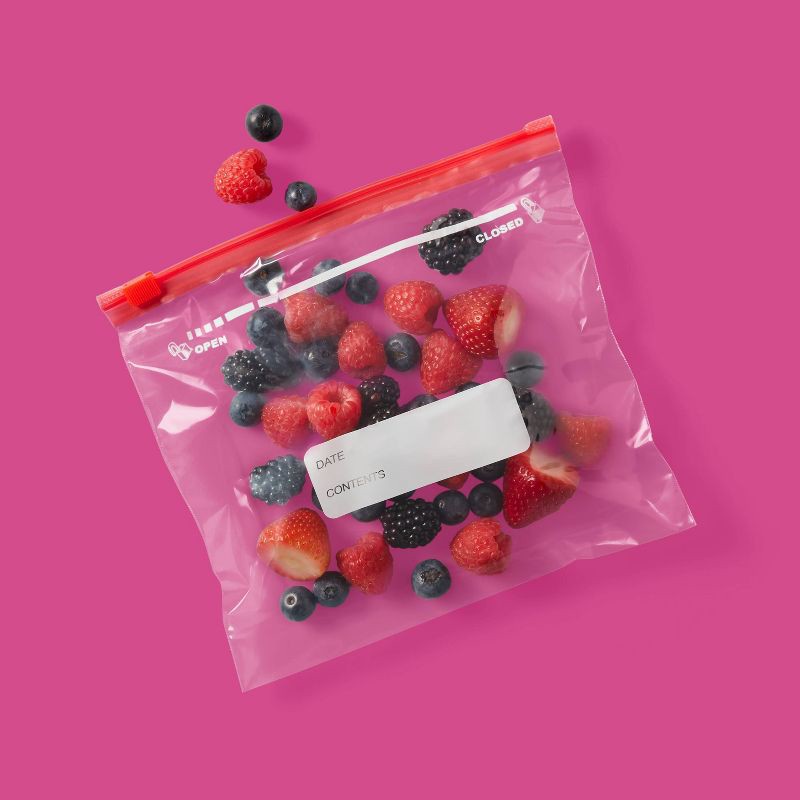 slide 2 of 4, Quart Slider Storage Bags - 20ct - up&up™, 20 ct