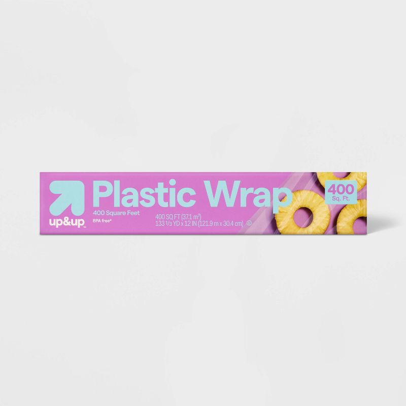 slide 1 of 4, Plastic Wrap - 400 sq ft - up&up™, 400 sq ft