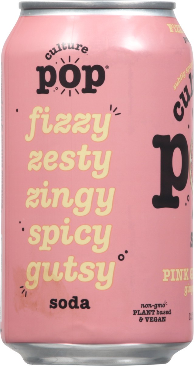 slide 5 of 12, Culture Pop Pink Grapefruit Soda - 12 fl oz, 4 ct