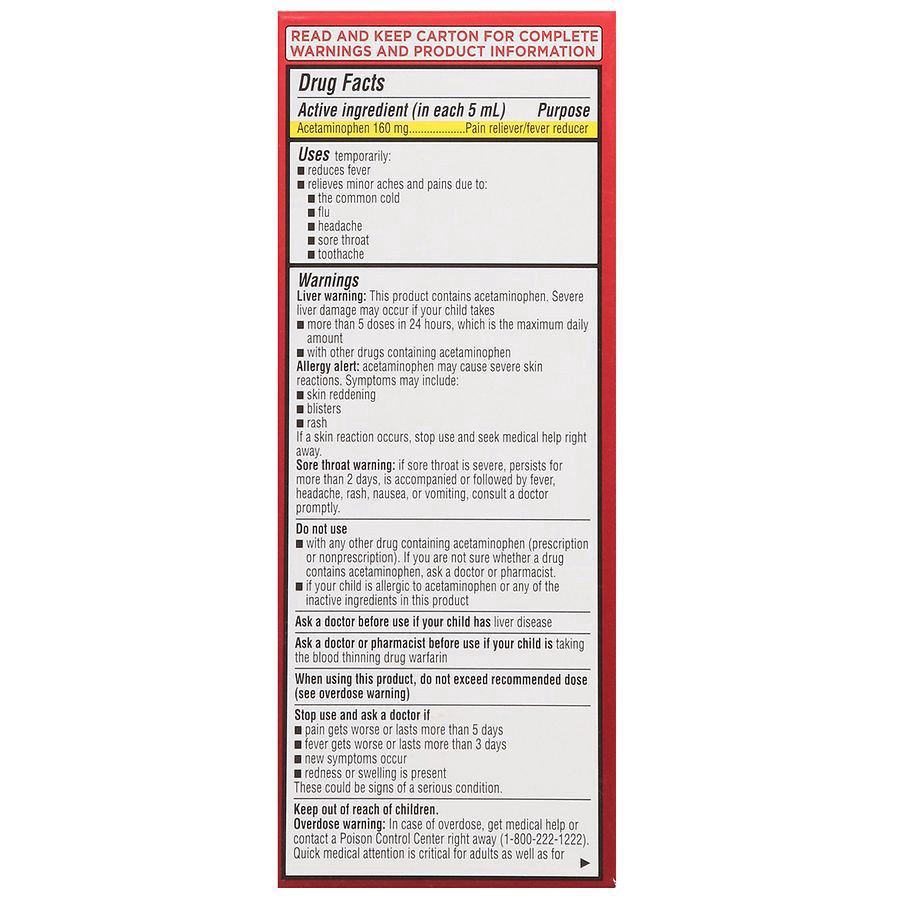 slide 2 of 3, Walgreens Children's Pain & Fever Liquid Cherry, 4 fl oz