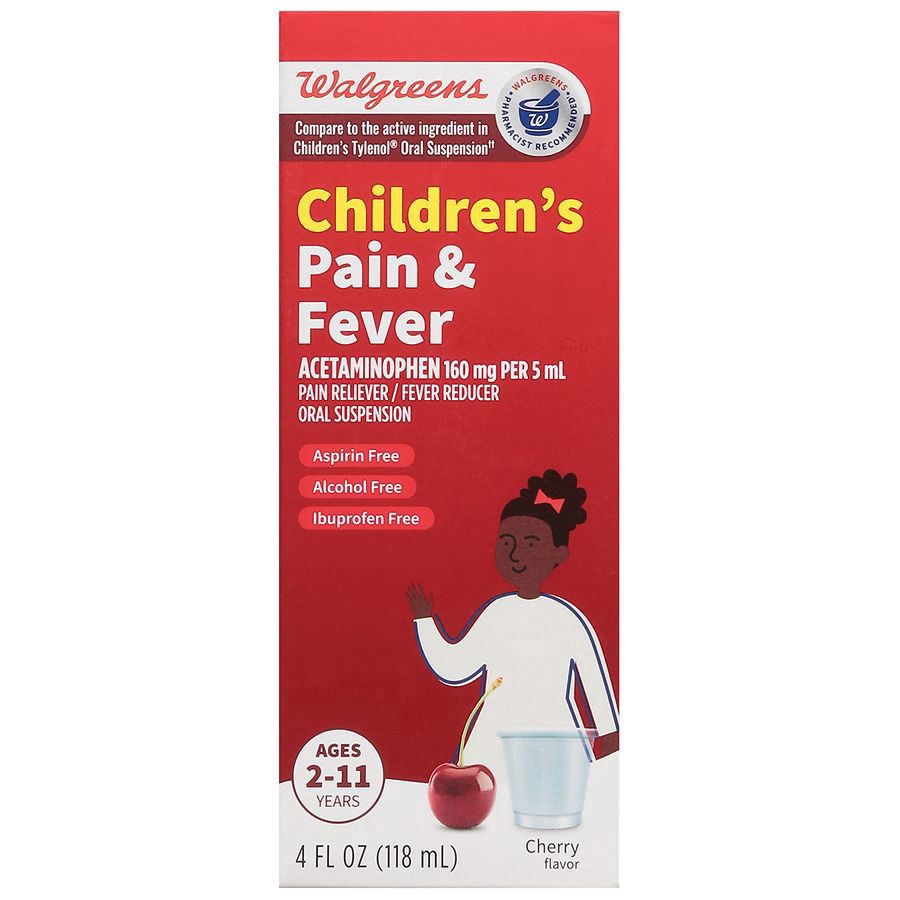 slide 1 of 3, Walgreens Children's Pain & Fever Liquid Cherry, 4 fl oz