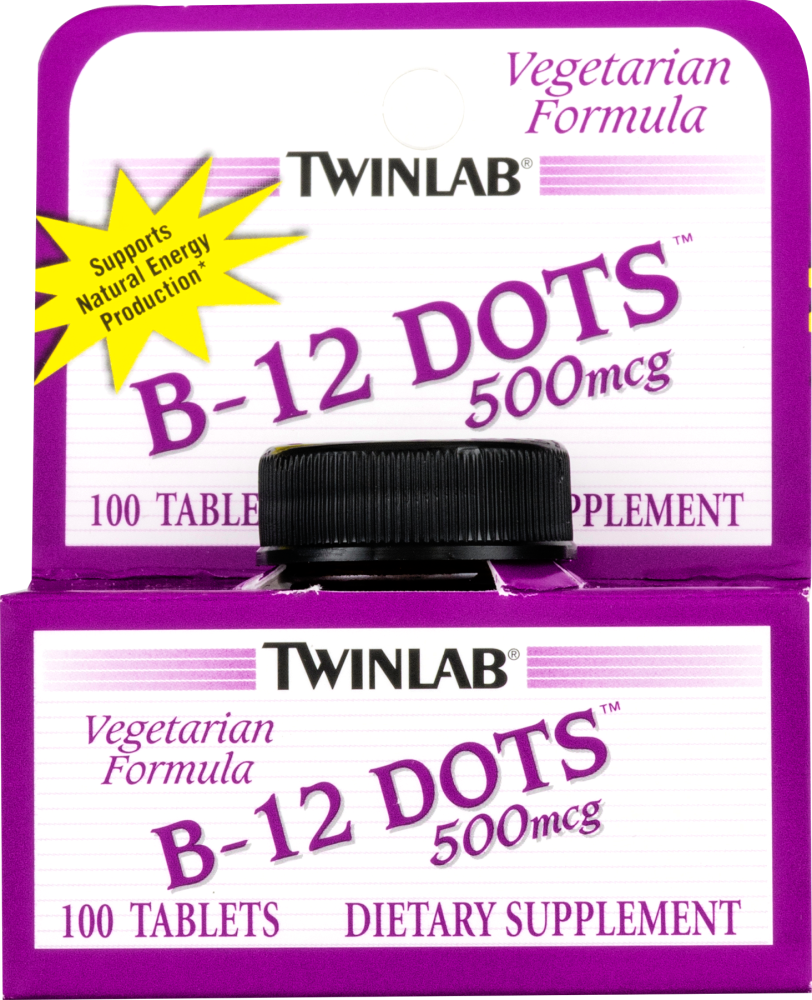 slide 1 of 1, Twinlab B12 Dietary Supplement Tablets, 100 ct