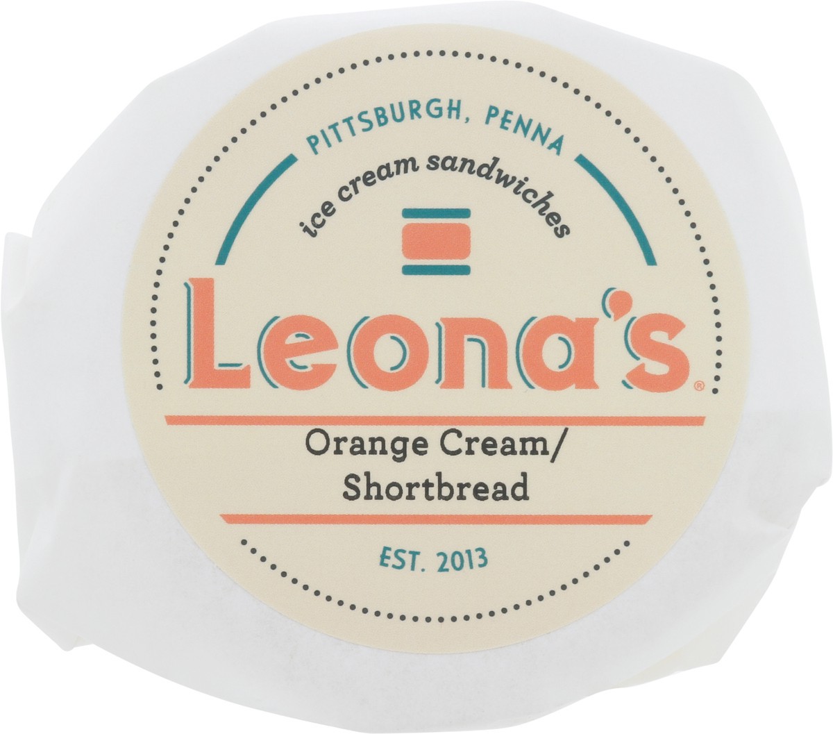 slide 1 of 11, Leona's Orange Cream/Shortbread Ice Cream Sandwiches, 1 ea, 1 ct