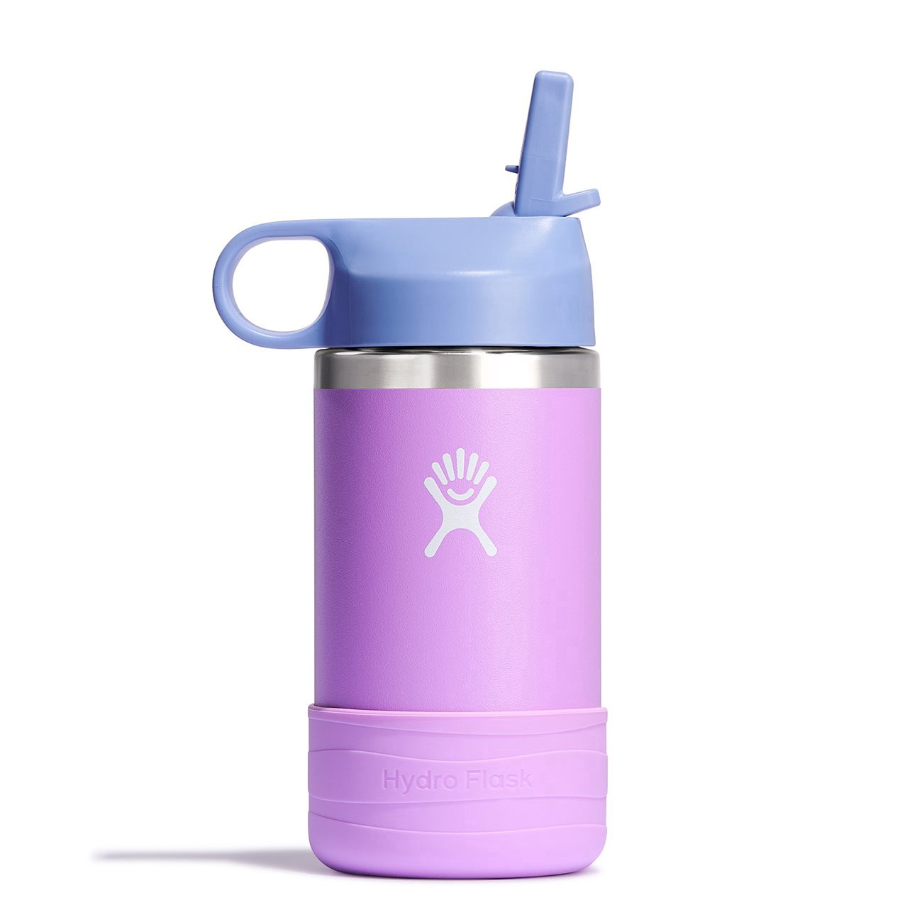 slide 1 of 1, Hydro Flask Kids Wide Mouth Straw Cap & Boot Anemone, 12 oz