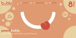 bubly Sparkling Water Peach - 8 ct